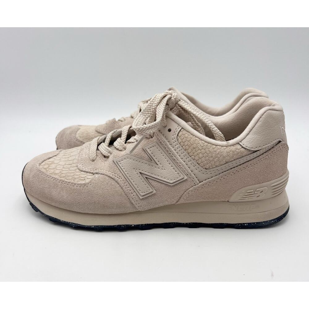 New Balance Womens Classics 574 Casual Sneakers Size 8.5 EU 40 Bone Athletic EUC - Picture 6 of 12